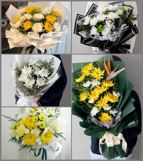 安徽亳州市蒙城县庄周办事处马店村白事花束代送